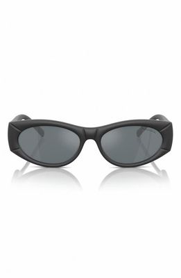 Tiffany & Co. 55mm Oval Sunglasses in Black Grey 