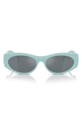 Tiffany & Co. 55mm Oval Sunglasses in Blue Grey 