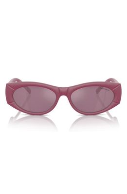 Tiffany & Co. 55mm Oval Sunglasses in Fuchsia /Violet 