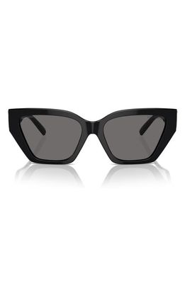 Tiffany & Co. 55mm Polarized Cat Eye Sunglasses in Black