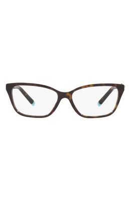 Tiffany & Co. 55mm Rectangular Optical Glasses in Havana