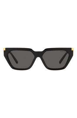 Tiffany & Co. 56mm Irregular Sunglasses in Black