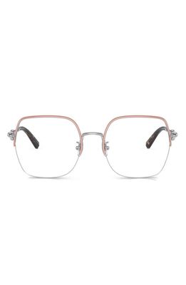 Tiffany & Co. 56mm Square Optical Glasses in Pink
