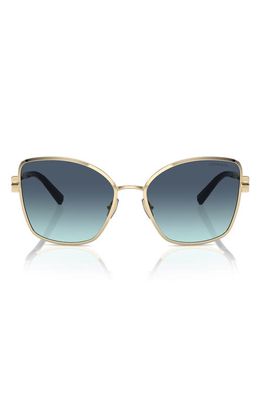 Tiffany & Co. 58mm Gradient Butterfly Sunglasses in Blue Gradient 