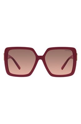 Tiffany & Co. 58mm Gradient Square Sunglasses in Dark Red