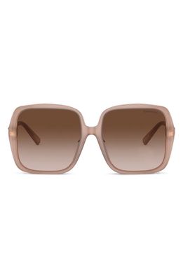 Tiffany & Co. 58mm Gradient Square Sunglasses in Opal Pink