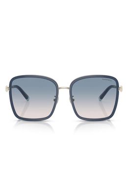 Tiffany & Co. 59mm Gradient Square Sunglasses in Opal Blue