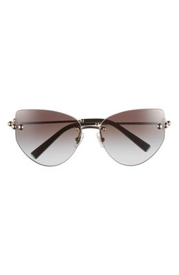 Tiffany & Co. 60mm Gradient Butterfly Sunglasses in Pale Gold