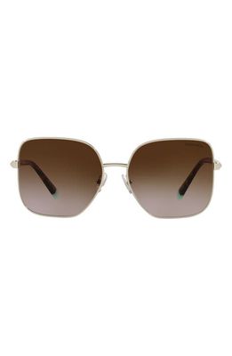 Tiffany & Co. 60mm Square Sunglasses in Gold/Brown Gradient Gold