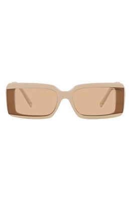 Tiffany & Co. 62mm Oversize Rectangular Sunglasses in Beige