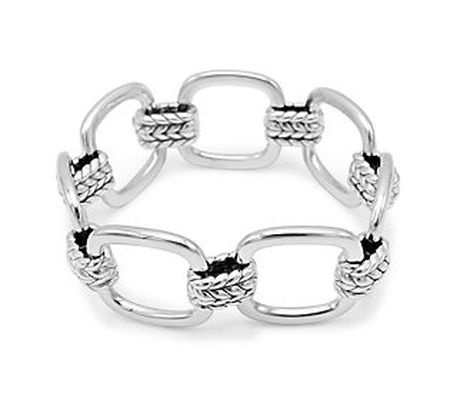 Tiffany Kay Herringbone Open Square Link Bracel et