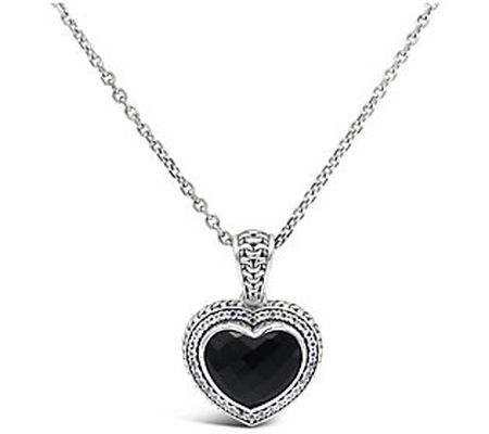 Tiffany Kay Studio Black Onyx Heart Pendant wit h Chain