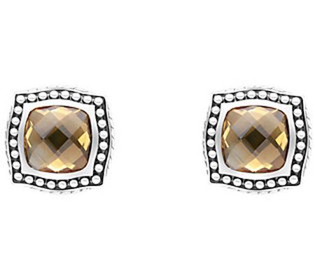 Tiffany Kay Studio Sterling 7.90 cttw Citrine S tud Earrings