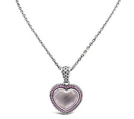 Tiffany Kay Studio Sterling Gemstone Heart Pend ant w/ Chain