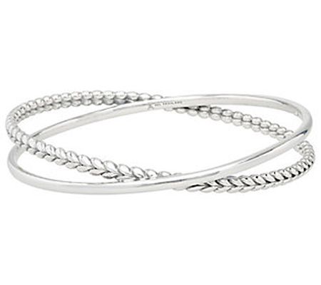 Tiffany Kay Studio Sterling Herringbone Texture d Bangle