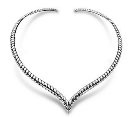 Tiffany Kay Studio Sterling Silver Herringbone Collar Necklace