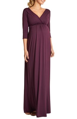 Tiffany Rose Willow Maternity Gown in Claret