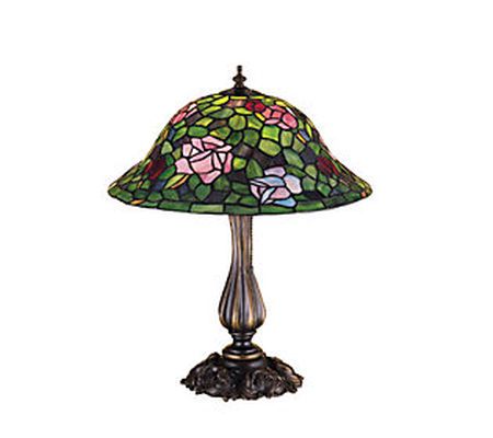 Tiffany Style 20" Rose Bush Table Lamp