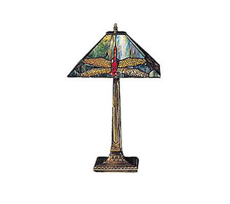 Tiffany Style 21-1/2"H Dragonfly Lamp