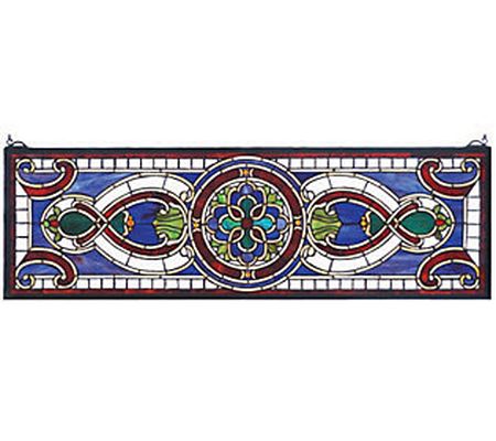 Tiffany Style Evelyn in Lapis Transom Window Pa nel