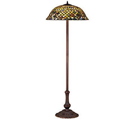 Tiffany Style Fishscale Floor Lamp