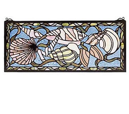 Tiffany Style Seashells Window Panel