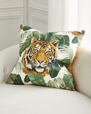 Tiger King Pillow, 24"Sq.