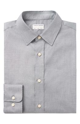 Tiger of Sweden Adley Slim Fit Grid Check Cotton Button-Up Shirt in Grey