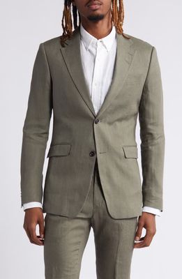 Tiger of Sweden Justinn Linen Sport Coat in Thyme 