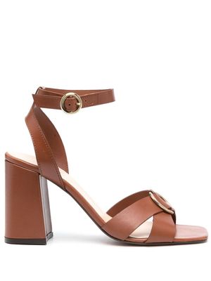Tila March 98mm block-heel sandals - Brown