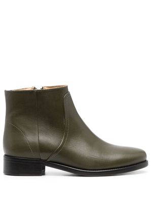 Tila March ankle-length leather boots - Green