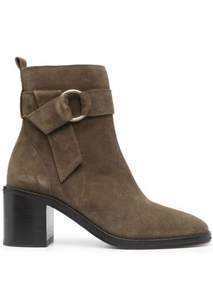 Tila March Lea suede ankle boots - Green
