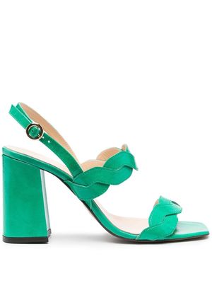 Tila March Rhea 95mm block heel sandals - Green