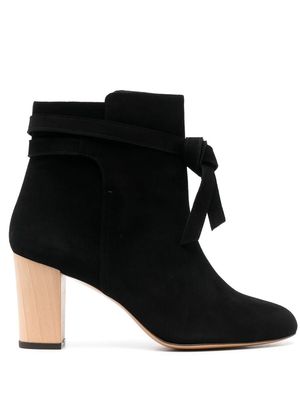 Tila March suede leather ankle boots - Black