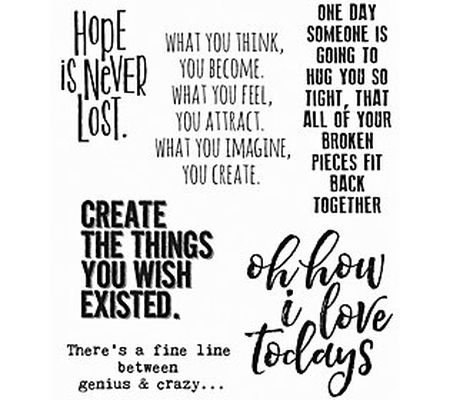 Tim Holtz Cling Stamp Set - Ponderings