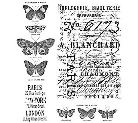 Tim Holtz Cling Stamps - Papillon