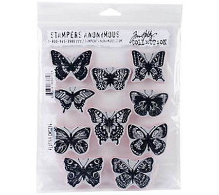 Tim Holtz Flutter Cling Stamps