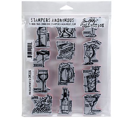 Tim Holtz Mini Blueprints Cling Stamps