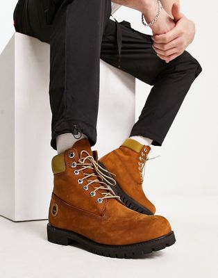 Timberland 6 inch premium boots in brown