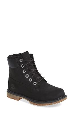 Timberland 6 Inch Waterproof Boot in Black Leather