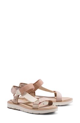 Timberland Bailey Park Ankle Strap Sandal in Light Beige Nubuck