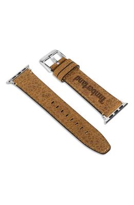 Timberland Barnesbrook Leather 20mm Smartwatch Watchband in Wheat