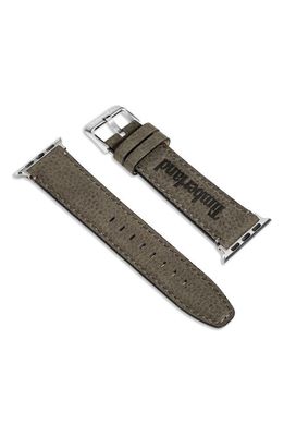 Timberland Barnesbrook Water Repellent Leather 20mm Smartwatch Watchband in Black