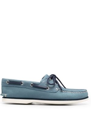 Timberland calf-leather boat shoes - Blue