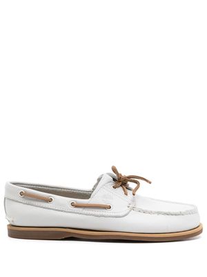 Timberland Classic leather boat shoes - White