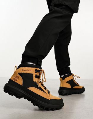 Timberland converge boots in brown and black