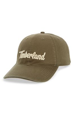 Timberland Embroidered Logo Baseball Cap in Wheat