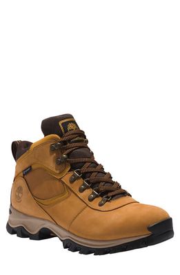 Timberland Keele Ridge Waterproof Leather Hiking Sneaker in Wheat