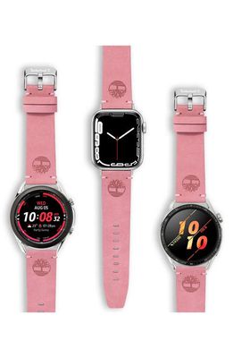 Timberland Leather Apple Watch® Watchband in Pink