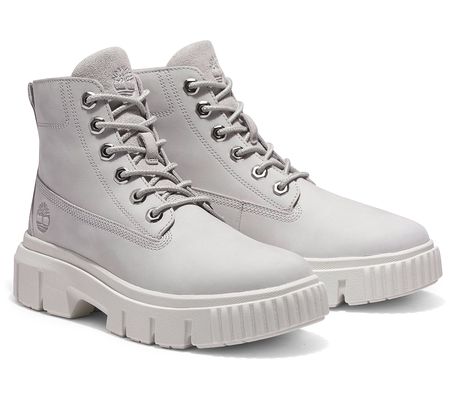 Timberland Leather Lug Sole Boots- Greyfield